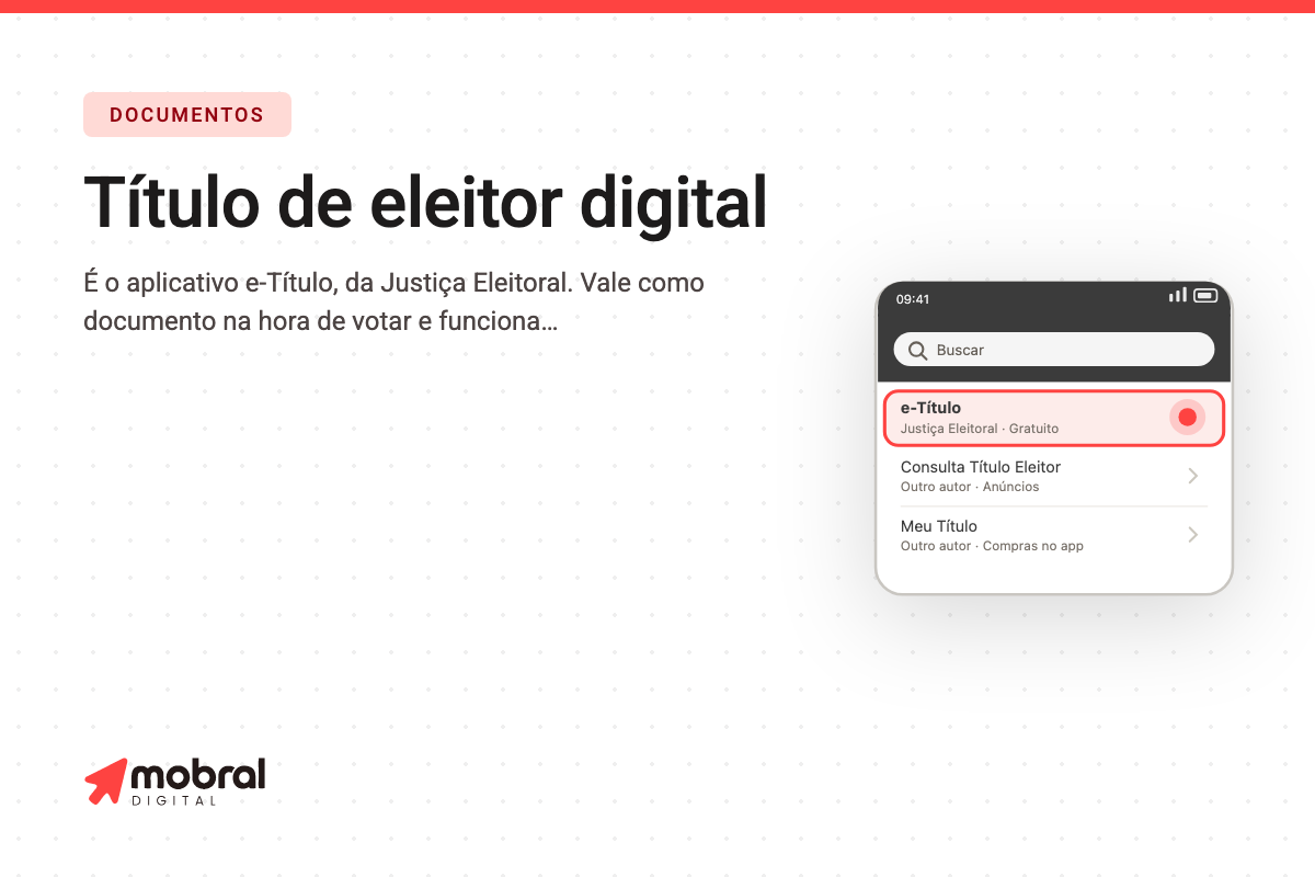 Capa do artigo: O título de eleitor cabe no celular e mostra o local de votação — inclusive quando a seção muda sem aviso